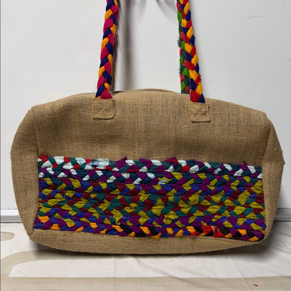Multicolor Rectangular Tote Handbag Crafted From … - image 3